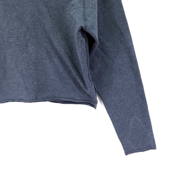 Lululemon Crop Hoodie Womens Size 10 Cut Off Hem Heathered Gray - Picture 12 of 13